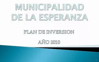 municipalidad de la esperanza