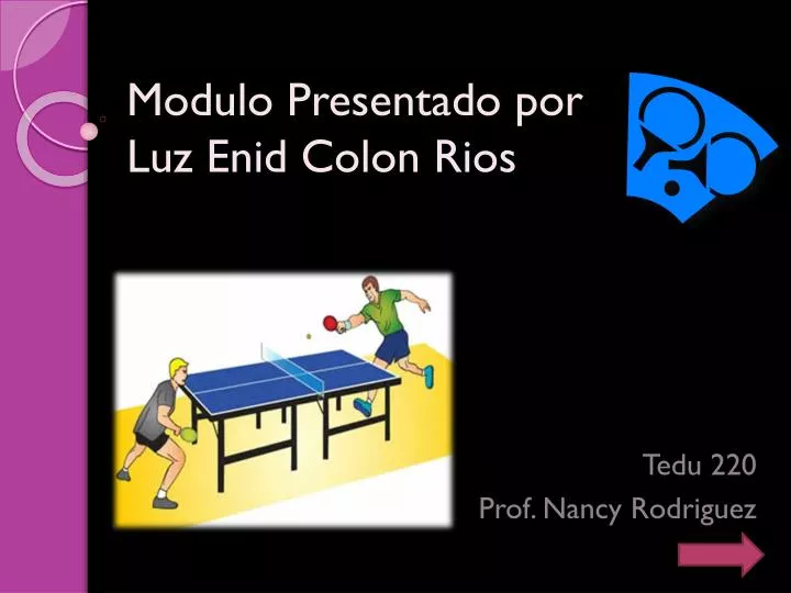 modulo presentado por luz enid colon rios