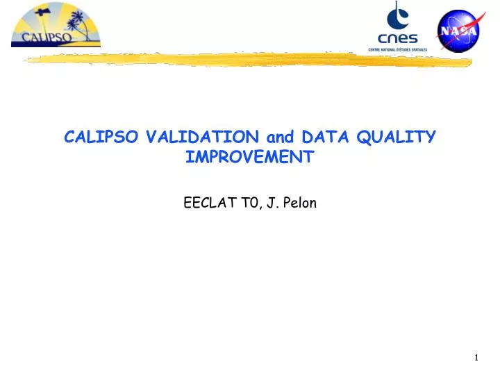 calipso validation and data quality improvement