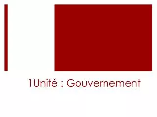1unit gouvernement