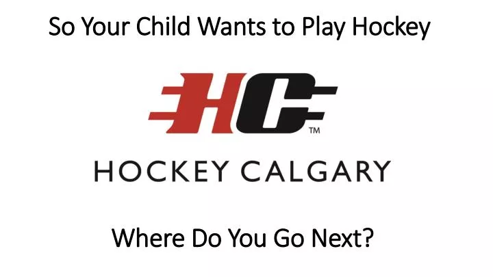 so your child wants to play hockey