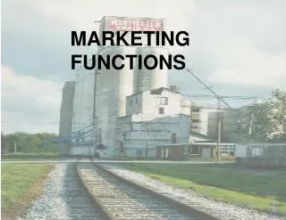 MARKETING FUNCTIONS