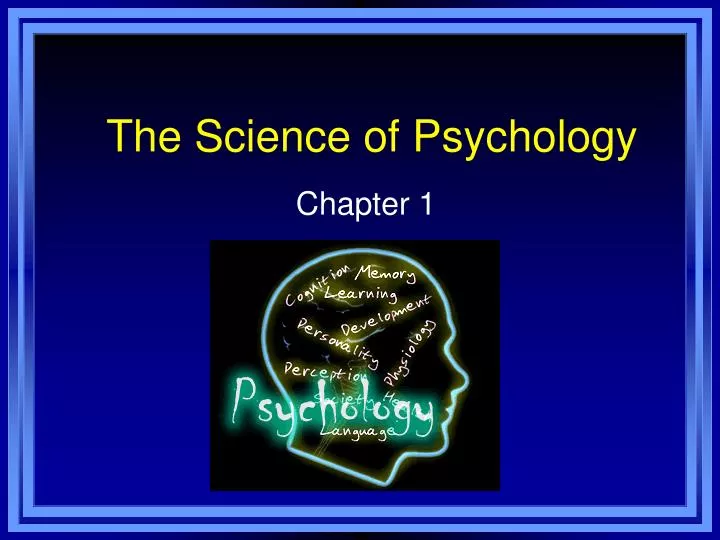 the science of psychology