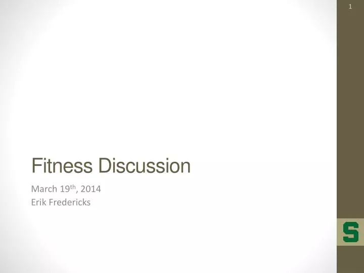 fitness discussion