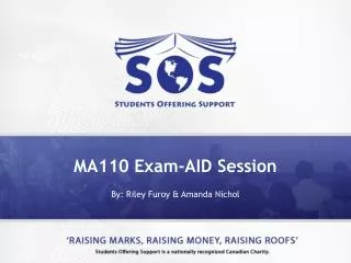 MA110 Exam-AID Session