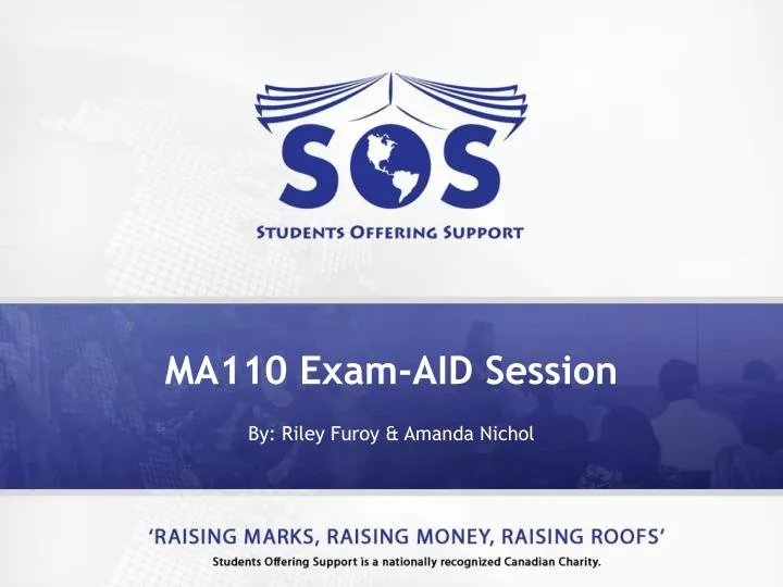 ma110 exam aid session