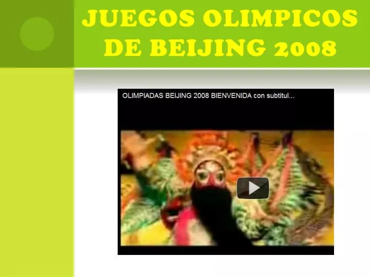 juegos olimpicos de beijing 2008