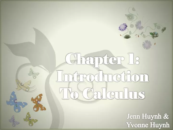 chapter 1 introduction to calculus
