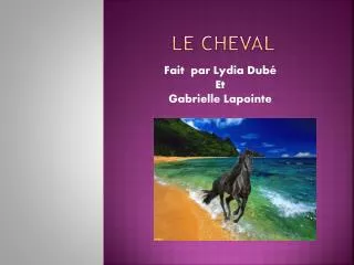 le cheval