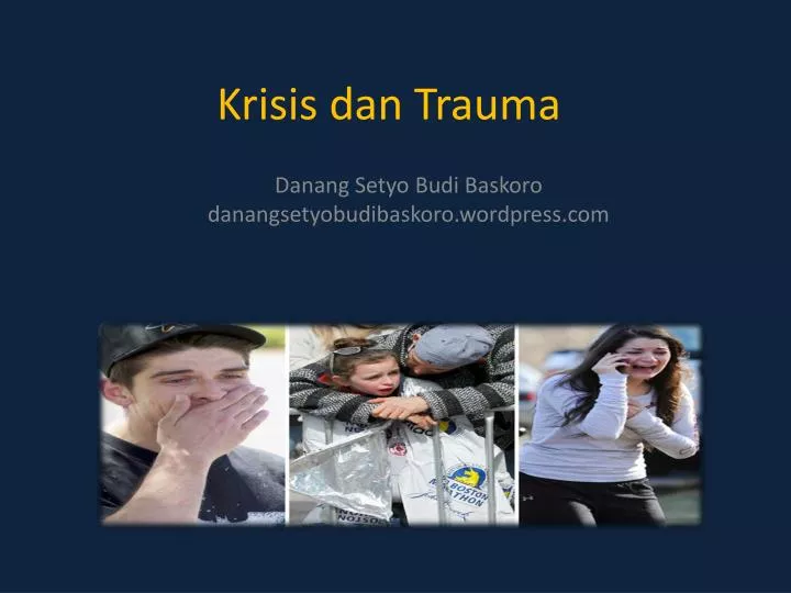 krisis dan trauma