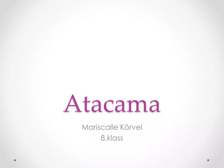 atacama