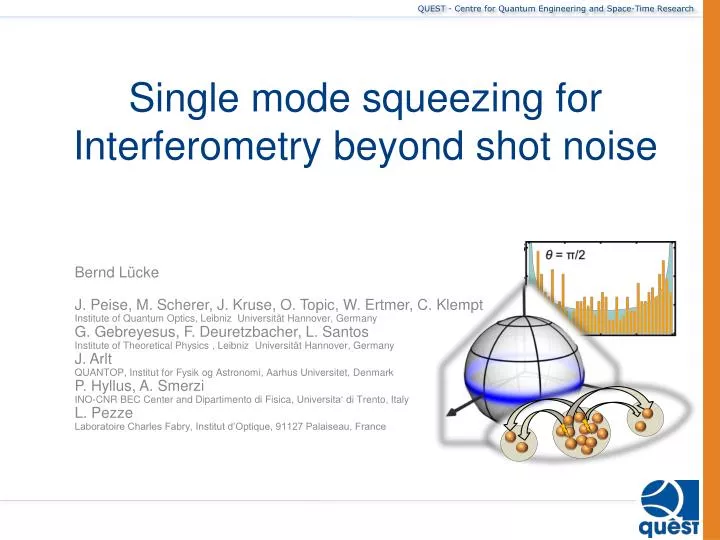 single mode squeezing for interferometry beyond shot noise