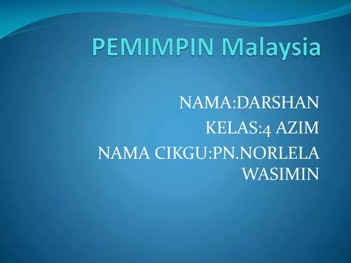 pemimpin malaysia