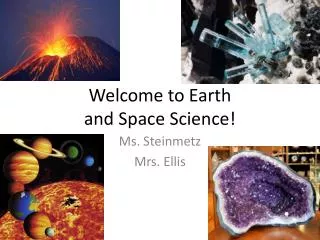 Welcome to Earth and Space Science!