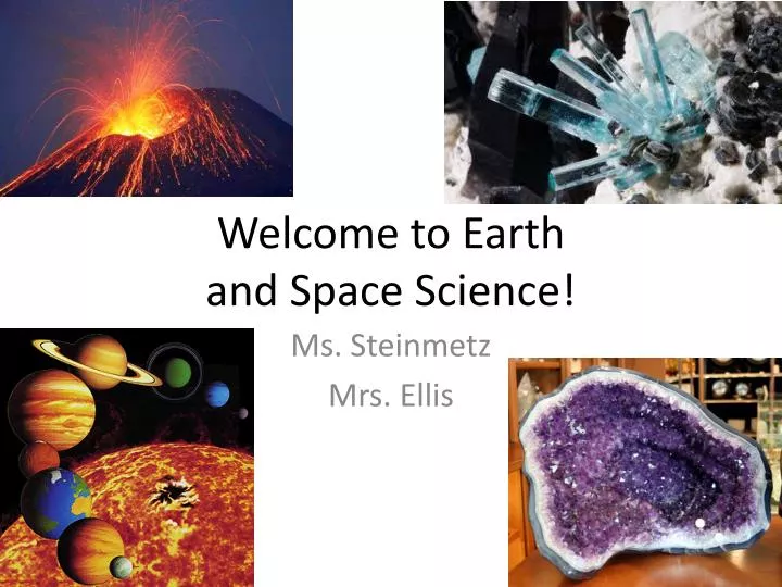 welcome to earth and space science