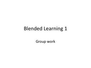 Blended Learning 1