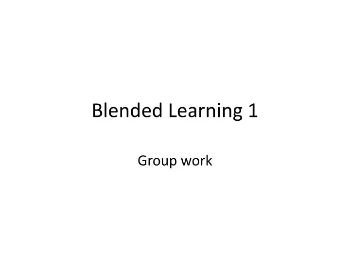 blended learning 1