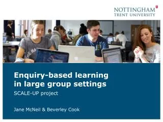 Enquiry-based learning in large group settings