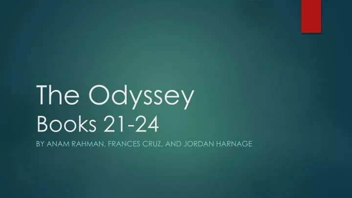 the odyssey books 21 24