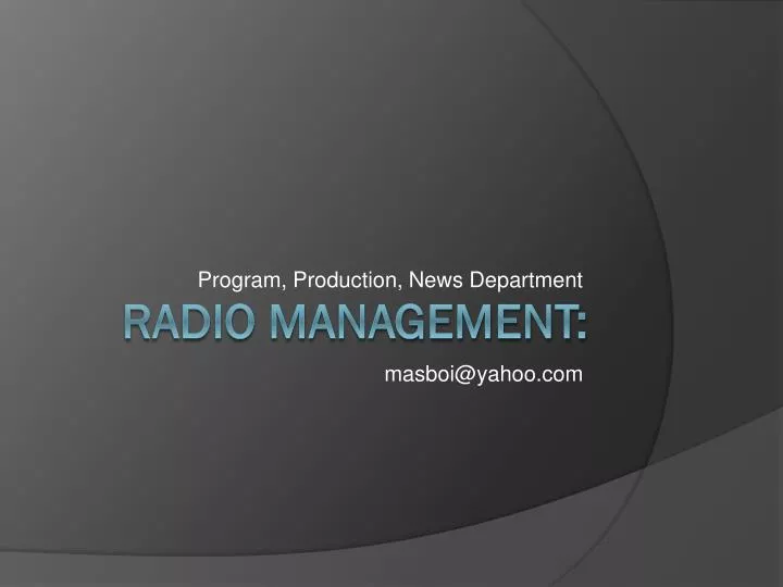 program production news department masboi@yahoo com