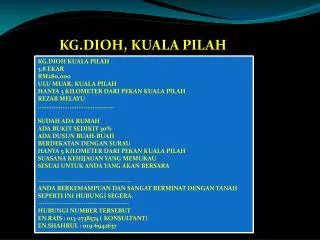 KG.DIOH, KUALA PILAH