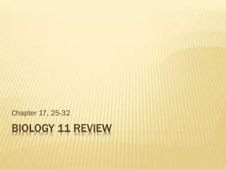 Biology 11 review