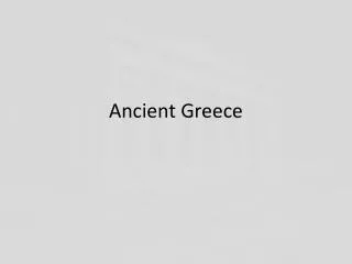 Ancient Greece