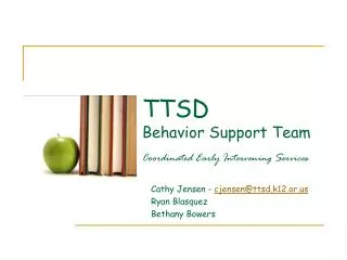 TTSD Behavior Support Team
