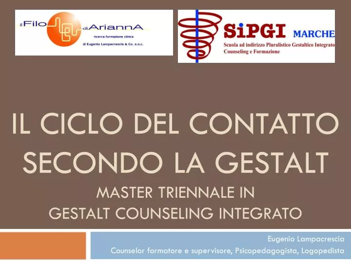il ciclo del contatto secondo la gestalt master triennale in gestalt counseling integrato
