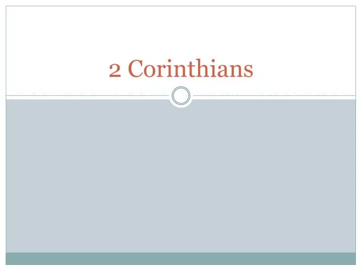 2 corinthians