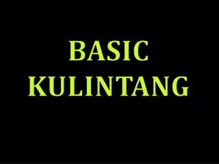 BASIC KULINTANG