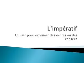 l imp ratif