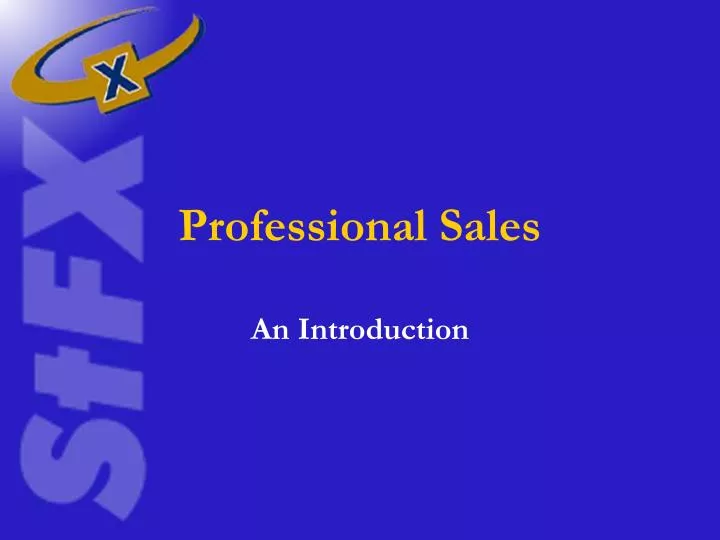professional sales
