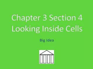 Chapter 3 Section 4 Looking Inside Cells