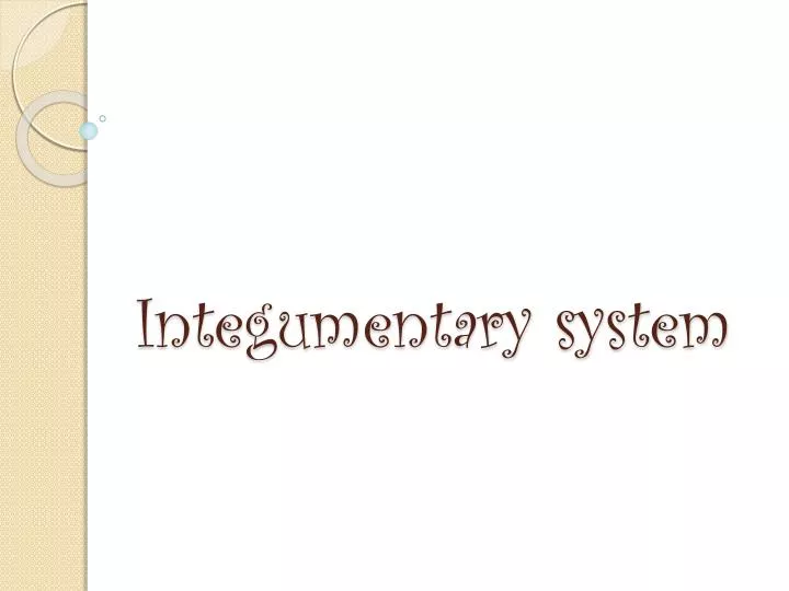 integumentary system