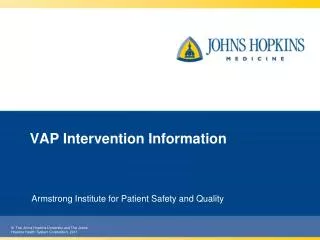 VAP Intervention Information