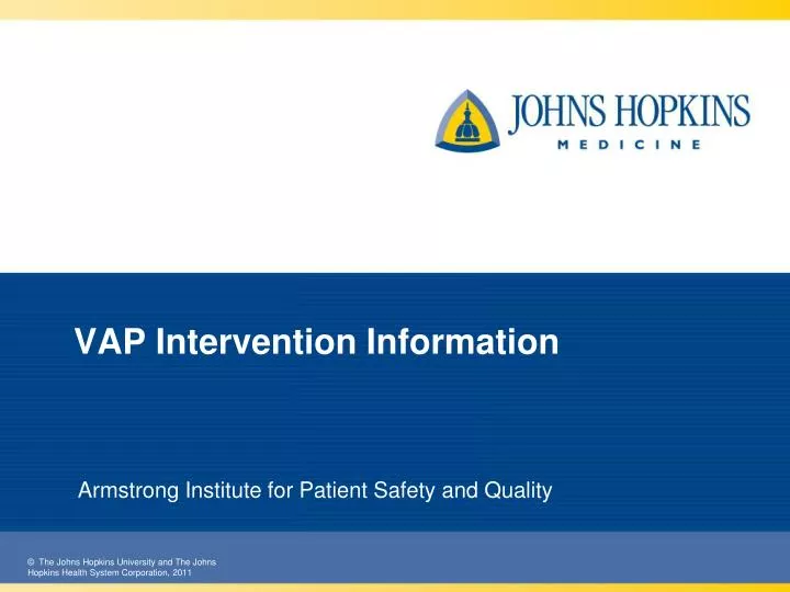 vap intervention information