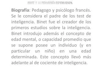 binet y la pedagog a experimental