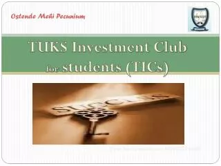 TUKS Investment Club for students (TICs)