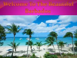 Welcome To The Beautiful Barbados