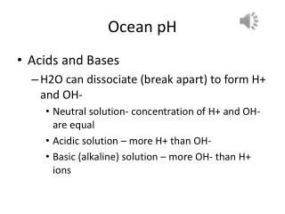 Ocean pH