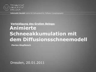 animierte schneeakkumulation mit dem diffusionsschneemodell