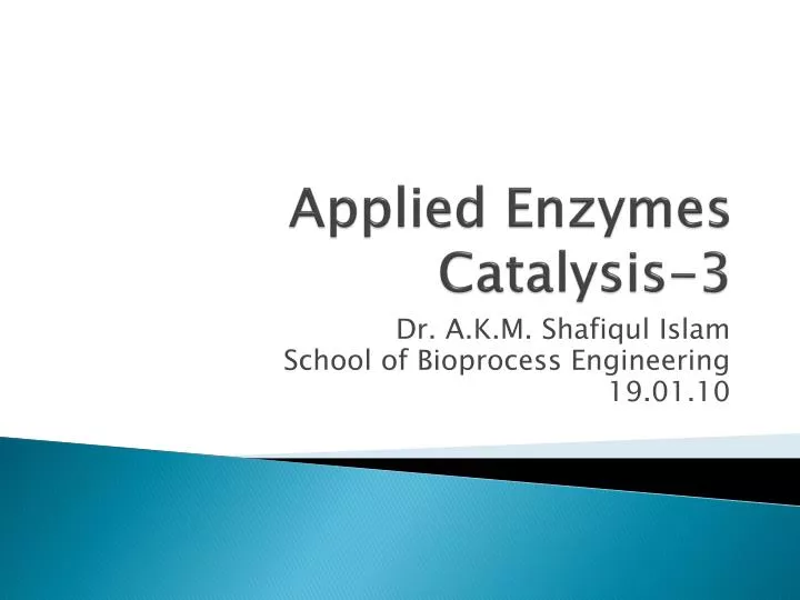 applied enzymes catalysis 3