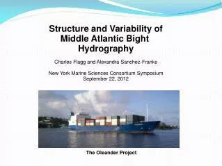 Structure and Variability of Middle Atlantic Bight Hydrography