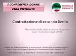 Contrattazione di secondo livello - slide 1