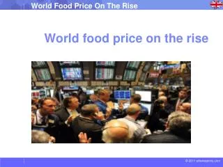 World food price on the rise