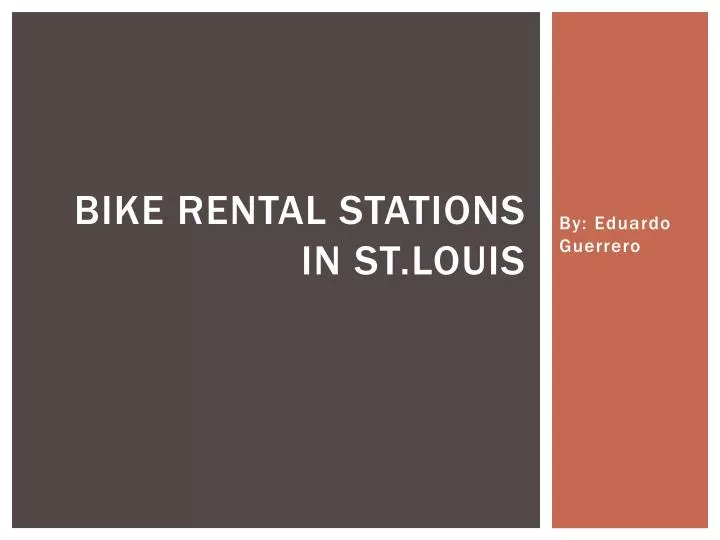 bike rental stations in st louis