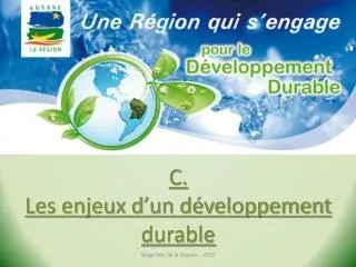 c les enjeux d un d veloppement durable