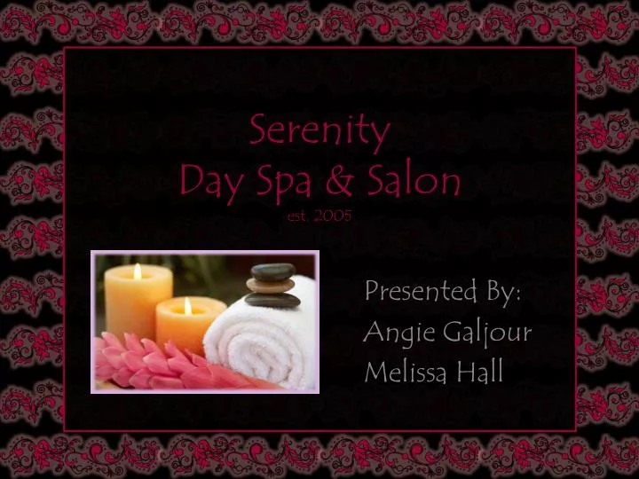 serenity day spa salon est 2005