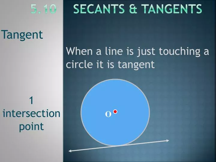 5 10 secants tangents